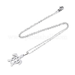 Non-Tarnish 201 Stainless Steel Pendants Necklaces&nbsp;NJEW-S105-JN691-45-1