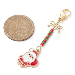 9Pcs 9 Styles Christmas Alloy Enamel Pendant Decoration&nbsp;HJEW-JM02326