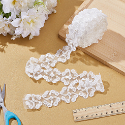 5 Yards Polyester Flower Lace Trim Ribbon&nbsp;OCOR-WR0001-92
