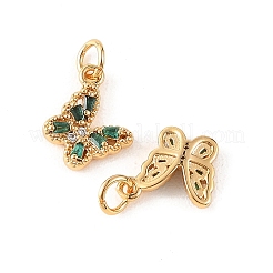 SHEGRACE Brass Micro Pave Cubic Zirconia Charms&nbsp;XGRQ5K456-628G-G