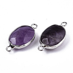 Natural Amethyst Links/Connectors&nbsp;G-T131-102-19