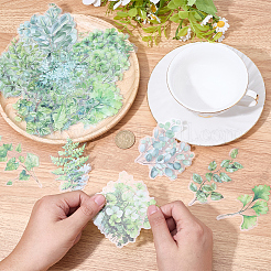 120Pcs 6 Styles Leaf PET Decorative Stickers&nbsp;DIY-SP0006-77