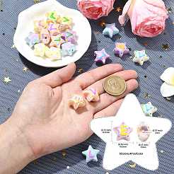 20Pcs 5 Colors Opaque Acrylic Beads&nbsp;ACRC-CJ0001-01