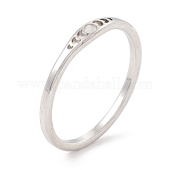 201ステンレススチール製ムーンフェイズリング（女性用）  ステンレス鋼色  usサイズ7 3/4(17.9mm)&nbsp;RJEW-A006-06P-1