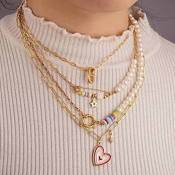 Vintage Natural Pearl Beaded Necklace for Girl Women&nbsp;NJEW-SW00002-03