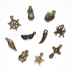 Tibetan Style Alloy Pendants&nbsp;TIBEP-YW0001-07AB