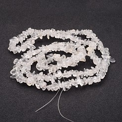 Natural Quartz Crystal Chips Beads Strands&nbsp;F019