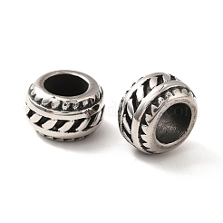 316 Surgical Stainless Steel European Beads&nbsp;STAS-A060-12AS