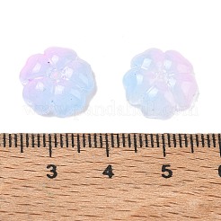 Gradient Color Transparent Glass Bead Cap&nbsp;GLAA-H025-03B