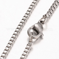 Tarnish Resistant 316 Surgical Stainless Steel Venetian Chains Necklaces&nbsp;NJEW-JN01293-03