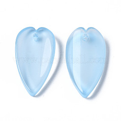 Transparent Spray Painted Glass Pendants&nbsp;GGLA-S054-013E-03