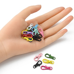 20Pcs Spray Painted Alloy Swivel Clasps&nbsp;FIND-YW0001-80