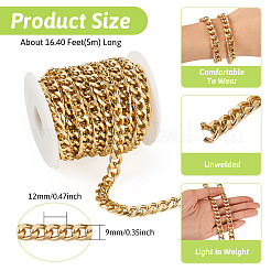 5M Aluminium Curb Chains&nbsp;CHA-TA0001-29G