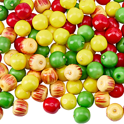 120Pcs 4 Colors Foam Apple Miniature Ornaments&nbsp;DJEW-SP0001-28