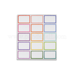 塩ビ自己粘着ステッカー  英語名粘着ラベル  長方形  カラフル  275x240x0.1mm&nbsp;DIY-WH20007-64F