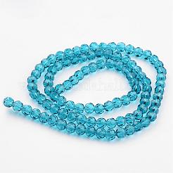 Transparent Glass Bead Strands&nbsp;GLAA-G013-6mm-51