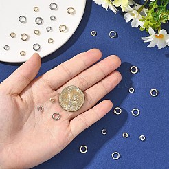 10Pcs Brass Locking Jump Rings&nbsp;KK-YW0003-96A-G
