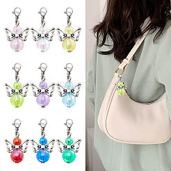 Angel Acrylic & Alloy Pendant Decorations&nbsp;HJEW-AB00682
