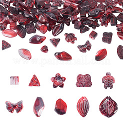 125G Gradient Color Transparent Glass Beads&nbsp;GLAA-TA0003-58D