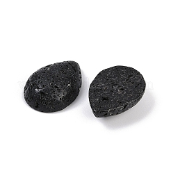 天然溶岩石カボション  ティアドロップ  20~20.5x15~15.5x6.5~7mm&nbsp;G-H094-01A-14
