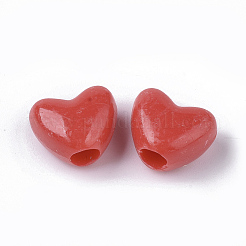 Opaque Acrylic European Beads&nbsp;X-MACR-N008-11