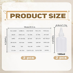 2Pcs Plastic Graduated Glue Bottles&nbsp;TOOL-LP0001-23
