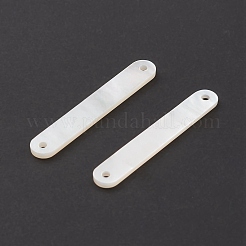 Natural White Shell Connector Charms&nbsp;BSHE-E028-13