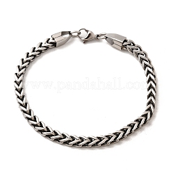 304 Stainless Steel Wheat Chain Bracelets for Men Women&nbsp;BJEW-B140-05P