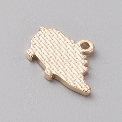 感謝祭の合金エナメルペンダント  ライトゴールド  ハリネズミ  13.5x20x1.6mm  穴：1.8mm&nbsp;PALLOY-WH0107-02J-KCG