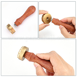 1Pc Golden Tone Brass Stamp Head&nbsp;DIY-OC0012-36