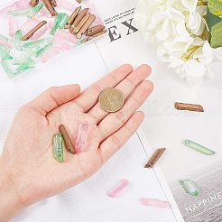 Electroplated Natural Quartz Crystal Bead Strands&nbsp;G-AR0001-01