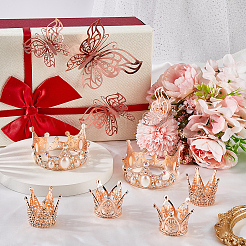 Alloy Rhinestones Crown Cake Decoration&nbsp;DIY-SP0003-25RG