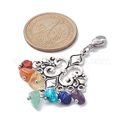 Tibetan Style Alloy Pendant Decorations&nbsp;HJEW-JM01291-02