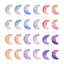 108Pcs 6 Colors Transparent Glass Charms&nbsp;GLAA-BT0001-04