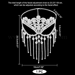 Iron Headwear Masquerade Masks&nbsp;AJEW-WH0312-35S