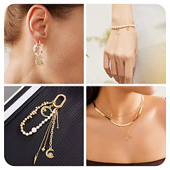 12Pcs 6 Styles Brass Micro Pave Cubic Zirconia Pendants&nbsp;KK-TA0008-69