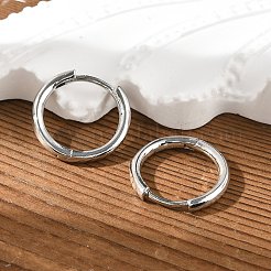 Brass Huggie Hoop Earrings&nbsp;EJEW-K083-29P