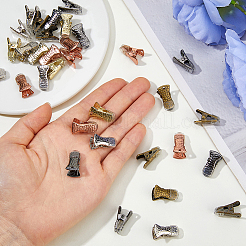 合金/鉄製ワニ口クリップ40色5個  IDバッジホルダー  ストラップ 衣類 メガネ アクセサリー  ミニスプリングクランプ  ミックスカラー  20x10.5x11mm  8個/カラー&nbsp;FIND-HS0002-17
