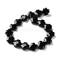 Natural Dyed & Heated Black Onyx Beads Strands&nbsp;G-K357-C06-01