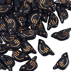 50Pcs Opaque Acrylic Beads&nbsp;MACR-TADJ0001-01E