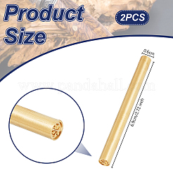 2Pcs Single-Sided Engraving Wax Seal Brass Stamp&nbsp;AJEW-OC0005-40F