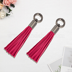 2Pcs Imitation Leather Tassel Pendant Decorations&nbsp;AJEW-CL0005-10A