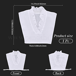 Detachable Cotton Shirt Women False Collar&nbsp;AJEW-WH20054-051