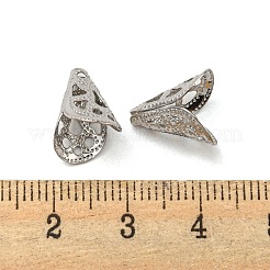 変色しない中空304ステンレススチールビーズコーン  ステンレス鋼色  12x10.5mm  穴：1.5mm  内径：9mm&nbsp;STAS-L273-03P
