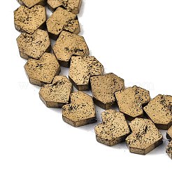 Electroplated Natural Lava Rock Beads Strands&nbsp;G-K388-04A-09