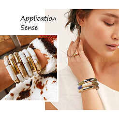 DIY Chunky Curved Tube Beads Bracelet Making Kit&nbsp;DIY-CD0001-37