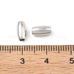 シェグレイスの真鍮ビーズ  バレル  カドミウムフリー＆ニッケルフリー＆鉛フリー  プラチナメッキ  8x4mm  穴：2mm&nbsp;XGRPCH748-192P