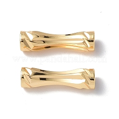 真鍮製チューブビーズ  カドミウムフリー＆ニッケルフリー＆鉛フリー  18KGP本金メッキ  15x4mm  穴：3mm&nbsp;KK-P223-16G