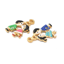 304 Stainless Steel Enamel Pendants&nbsp;STAS-I346-16G-02