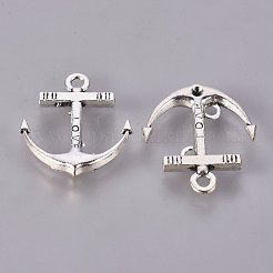 合金のチベット風チャーム  カドミウムフリー＆ニッケルフリー＆鉛フリー  刻まれた言葉の愛を固定  アンティークシルバー  23x20x3mm  穴：2mm&nbsp;TIBEB-A11925-AS-FF